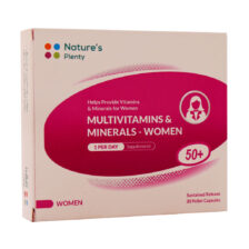 کپسول مولتی ویتامین و مینرال خانم های بالای 50 سال نیچرز پلنتی 30 عددی Natures Plenty Multivitamins And Minerals For Women Over 50 caps