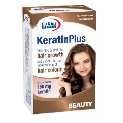 کپسول ژلاتینی نرم کراتین پلاس یوروویتال Eurhovital Keratin Plus 30 Capsules