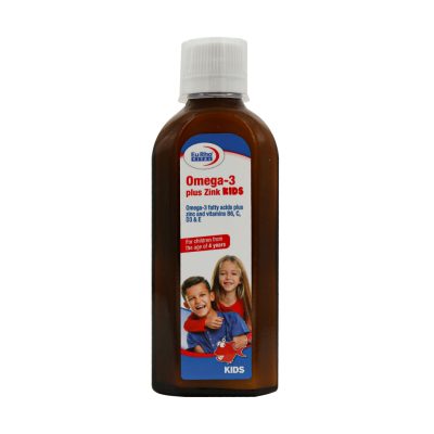 شربت امگا 3 پلاس زینک کیدز یوروویتال 200 میلی لیتر Eurhovital Omega 3 Plus Zink Kids Syrup 200 ml