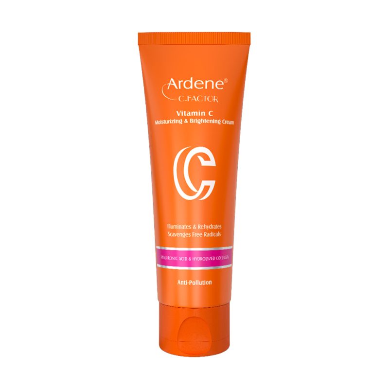 کرم روز مرطوب کننده و روشن کننده تیوپی حاوی ویتامین C سی فکتور آردن 75 میلی لیتر Arden Vitamin C Moisturizing And Brightening Cream 75 ml