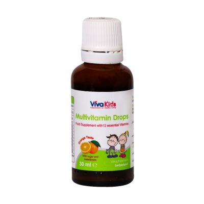 قطره مولتی ویتامین ویواکیدز 30 میلی لیتر (بدون کارتن) Viva Kids Multivitamin Drops 30 ml