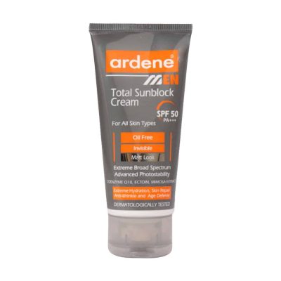 ویژگی های کرم ضد آفتاب آقایان SPF50 آردن التیام بخش و تسکین دهنده التهابات ناشی از اصلاح صورت پایدار در برابر عرق و شستشو و مقاوم در برابر آلودگی هوا رطوبت رسان و مرطوب کننده قوی و طولانی مدت پوست کنترل آکنه و تنظیم کننده ترشح غدد چربی پوست قدرت جذب سریع بدون اثر چسبندگی بر پوست محافظت بالا در برابر UVA و UVB رفع چروک‌های سطحی پوست