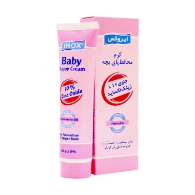 ویژگی های کرم پیشگیری از حساسیت و ادرار سوختگی پای کودک ایروکس جهت پیشگیری از حساسیت و ادرار سوختگی پای کودک حاوی روغن جوجوبا، روغن بابونه، شی باتر جلوگیری از ایجاد تحریکات پوستی حاوی 10 درصد زینک اکساید