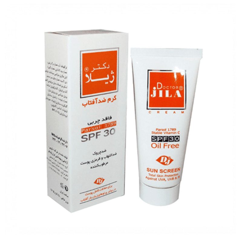 کرم ضد آفتاب فاقد چربی دکتر ژیلا SPF30 حجم ۶۵ گرم