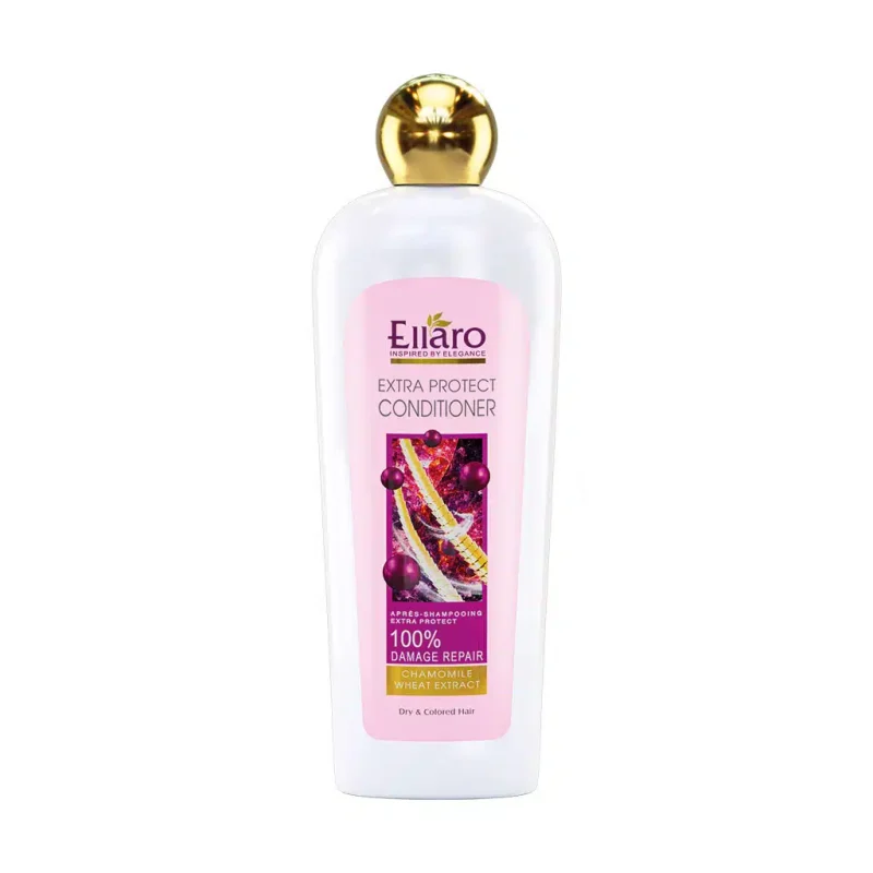 نرم کننده موهای خشک و رنگ شده الارو مدل اکسترا پروتکت 450 میلی لیتر Ellaro Extra Protect Conditioner For Dry And Colored 450 Ml