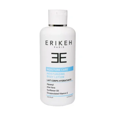ویژگی های لوسیون مرطوب کننده بدن اریکه جذب بسیار سریع و دوام 8 ساعته بدون ایجاد چسبندگی مرطوب کننده با قدرت آبرسانی بسیار قوی مناسب افراد با پوست خشک تا معمولی حاوی عصاره گیاه آلوئه ورا و ویتامین E تسکین بخش، ضد سوزش و خارش بازسازی کننده قوی مناسب کل بدن