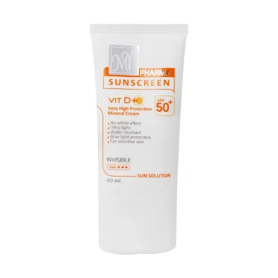 کرم ضد آفتاب مینرال SPF50 مای فارما مناسب پوست حساس و کودکان 40 میلی لیتر(جعبه معیوب) My Pharma Mineral SPF50 Sunscreen Cream For Sensitive Skin 40 Ml