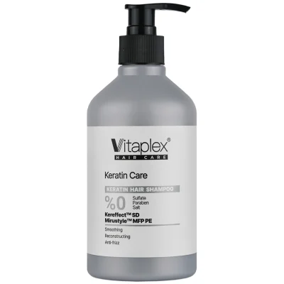 شامپو فاقد سولفات موهای کراتین شده ویتاپلکس 500 میلی لیتر