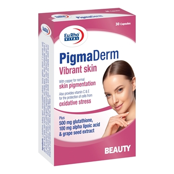 کپسول پیگمادرم یوروویتال حاوی گلوتاتیون بسته 30 عددی Eurovital Pigma Derm 30 Caps
