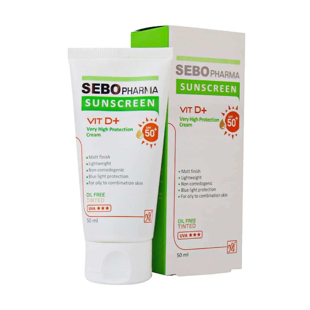 ویژگی های کرم ضد آفتاب SPF50 فاقد چربی مای فارما حاوی ویتامین D، نیاسینامید، سرامید، گلیسرین و… محافظت از پوست مقابل اشعه خورشید مناسب پوست چرب تا مختلط بافت و وزن سبک بدون روغن