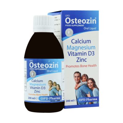محلول خوراکی او پی دی استئوزین او پی دی فارما 200 میلی لیتر OPD Pharma Opd Osteozin Food Supplement Oral Liquid 200 Ml
