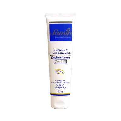 ویژگی های کرم نرم کننده اوسرین و اوره ۱۰ درصد ثمین مراقبت و پیشگیری از عوارض ناشی از انواع خشکی پوست همچون: اگزمای سرشتی (اتوپیک)، سن بالا، ایکتیوز، پسوریازیس و اگزمای دست و پا نرم کننده و مرطوب کننده پوست های خشک و آسیب دیده مناسب افراد با پوست حساس حتی اطفال و نوزادان نرم کننده و رفع کننده التهاب ناحیه پوشک اطفال مناسب برای خشکی های متوسط تا شدید فاقد رنگ و عطر