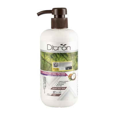 شامپو بدن کرمی دیترون حاوی عصاره نارگیل حجم 500 میلی لیتر Ditron Coconuts Cream Body Wash 500 ml