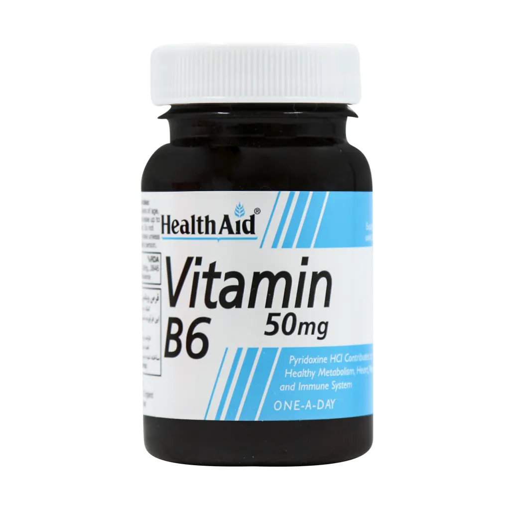 قرص ویتامین B6 50 میلی گرم هلث اید 30 عدد