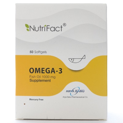 امگا3 آریا دارو 1000 میلی گرم Arya Daru Omega3 Fish Oil 1000 mg