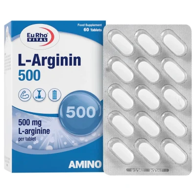 قرص ال آرژینین 500 یورویتال 60 عدد یوروویتال