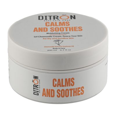 کرم مرطوب کننده دست و صورت حاوی عصاره بابونه و روغن سویا حجم 200 میل دیترون Ditron Chamomile And Soybean Oil Moisturizing Hand And Face Cream 200ml