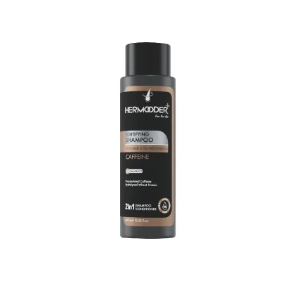 شامپو تقویت کننده حاوی کافئین هرمودر 400mlhermooder fortifing caffeine shampoo