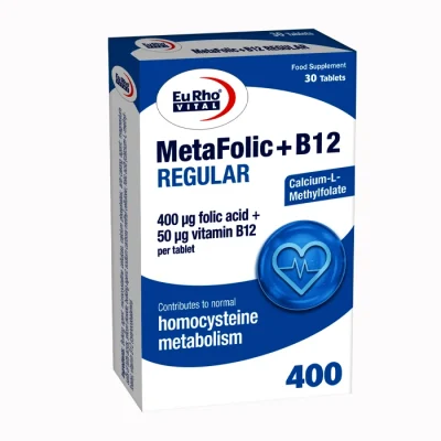 قرص متافولیک + B12 رگولار یوروویتال 30 عددی
