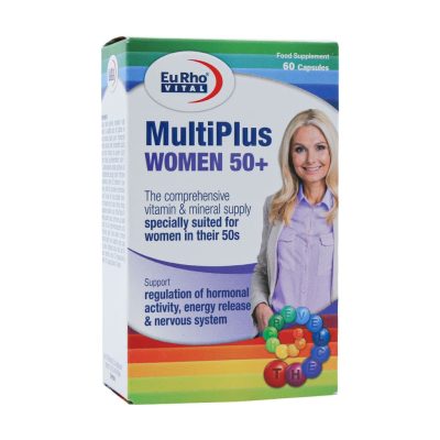 کپسول مولتی پلاس بالای 50 سال بانوان یوروویتال 60 عدد Eurho Vital Multi Plus Women Up 50 Years 60 Caps