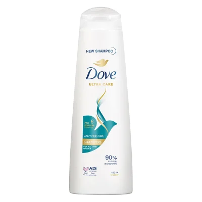 شامپو روزانه مو داو، حجم 400 میلی‌لیتر مدل Daily Moisture، حاوی کمپلکس و گلیسیرین