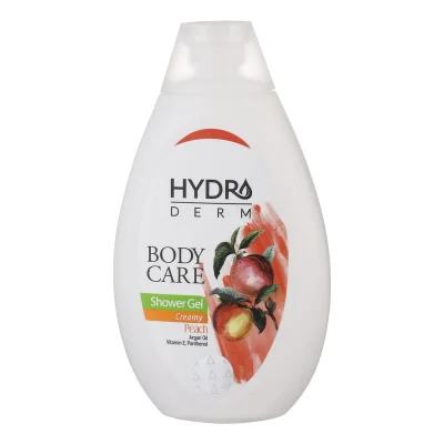 شامپو بدن کرمی هیدرودرم با رایحه هلو Hydroderm Body Care Peach Creamy Shower Gel