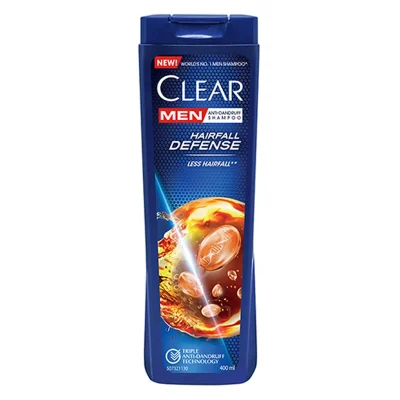 شامپو تقویت کننده مو کلییر مناسب آقایان حجم 400 میلی لیتر Clear Men Hairfall Defence 400ml