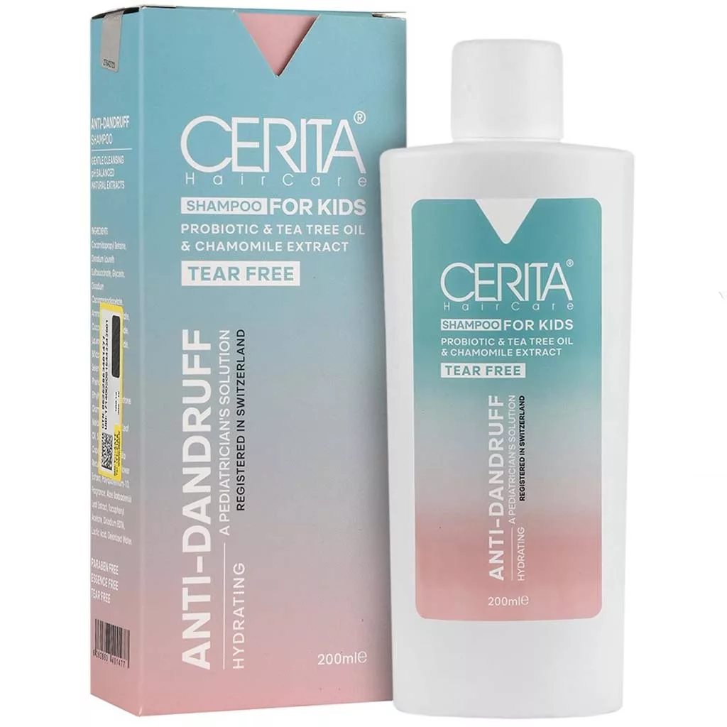 شامپو تقویت کننده ضد ریزش مو کودکان سریتا 200 میلی لیتر Cerita Fortifying Shampoo For Kids 200 ml
