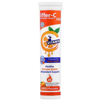 قرص جوشان ویتامین سی افر سی 1000 او پی دی فارما Vitamin C Effer C 1000 Effervescent Tablets