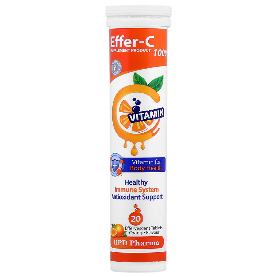 قرص جوشان ویتامین سی افر سی 1000 او پی دی فارما Vitamin C Effer C 1000 Effervescent Tablets