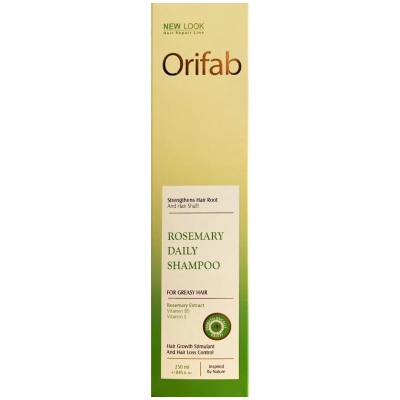 شامپو روزانه اوری فاب مدل رزماری مناسب مو چرب حجم 250 میلی لیتر Orifab Rosmary Shampoo For Oily Hair 250 ml