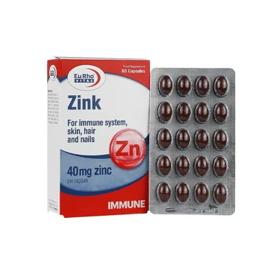 Eurhovital Zinc 40 mg 60 Caps