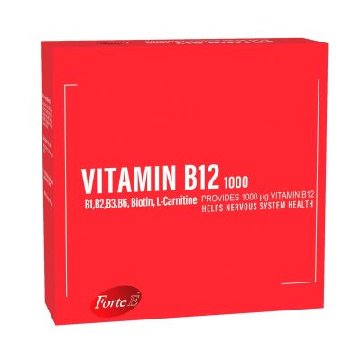 ویال خوراکی ویتامین ب 12 1000 میکروگرم فورت ای 10 عدد Forte E Vitamin B12 1000 mcg 10 Oral Vials