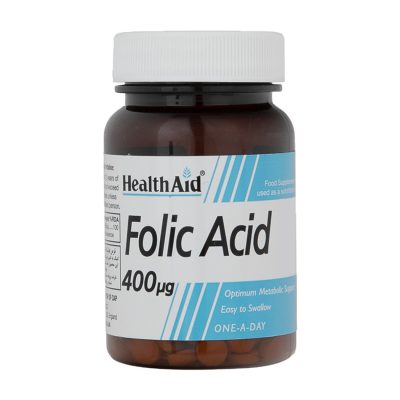 قرص فولیک اسید ۴۰۰ میکروگرم هلث اید ۹۰ عدد Health Aid Folic Acid 400 µg 90 Tabs