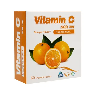 قرص جویدنی ویتامین C 500 میلی گرم سیمرغ دارو عطار 60 عدد Simorgh Darou Attar Vitamin C 500mg 60 Chewable Tabs