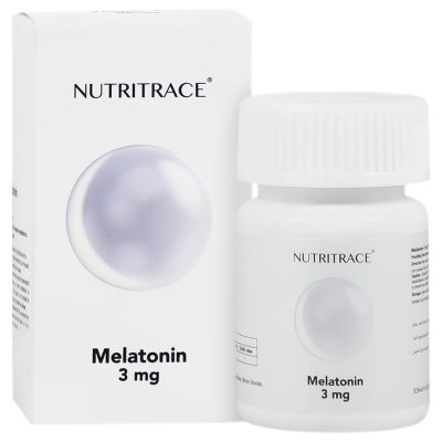 قرص ملاتونین 3 میلی گرم نوتری تریس 30 عدد Nutritrace Melatonin 3 mg 30 Tablets