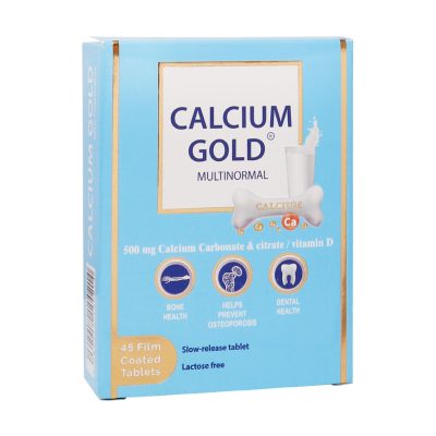 قرص کلسیم گلد مولتی نرمال شهاب درمان 45 عدد Shahab Darman Calcium Gold Multinormal 45 Tablets