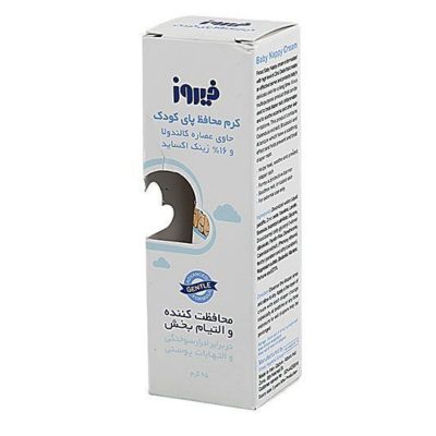 کرم محافظ پای کودک فیروز حاوی کالندولا و زینک اکساید 65 گرم Firooz Baby Nappy Cream 65 g