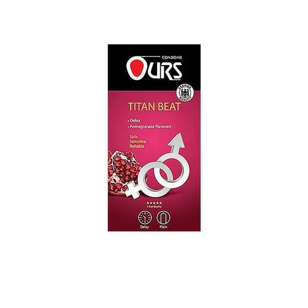 کاندوم اورز مدل Titan Beat بسته 12 عددی Ours Titan Beat Condom 12PCS